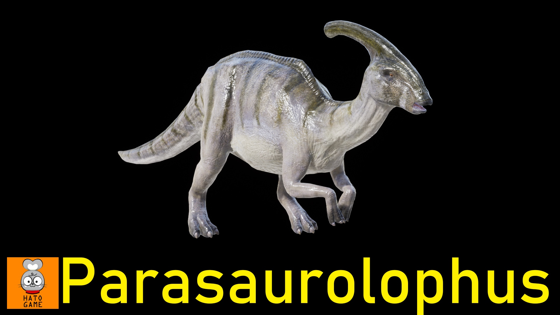 “Animated”  Parasaurolophus